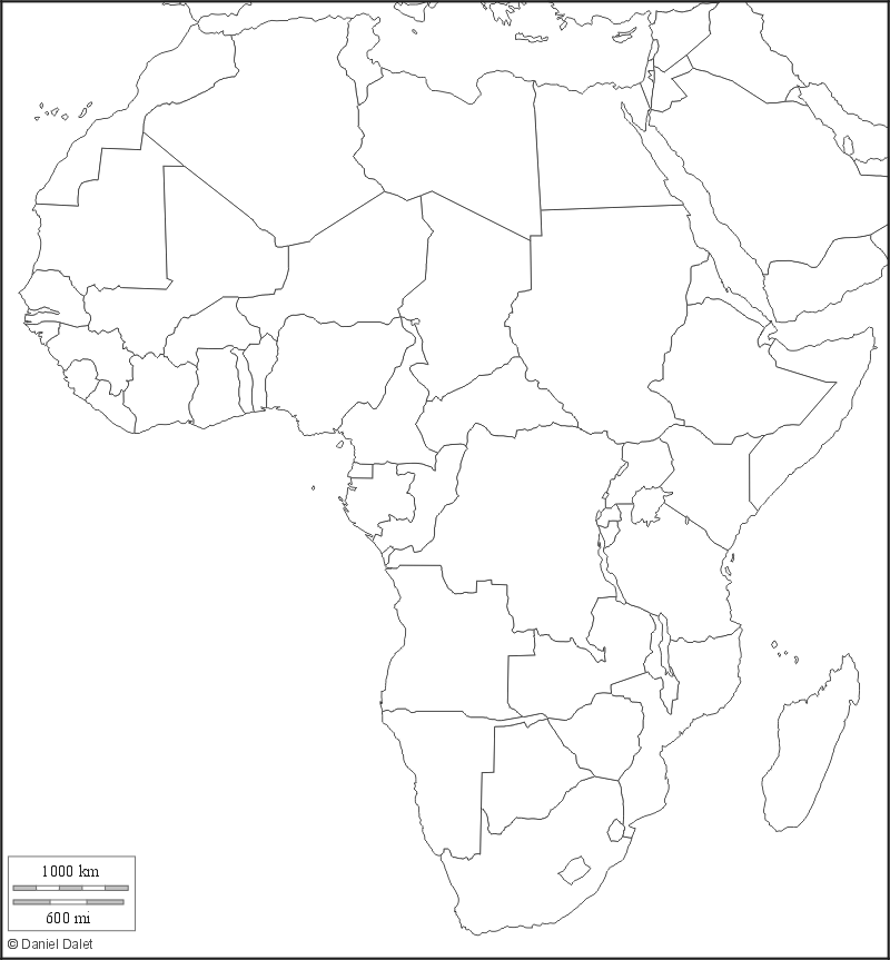 Как нарисовать карту африки